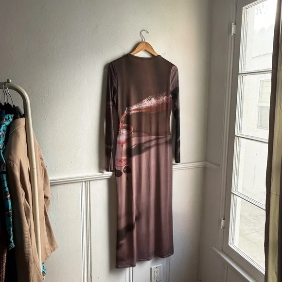 ANOTHER GIRL + LISA SAYS GAH! - Cherry Martini Mesh Midi Dress - Picture 8 of 11